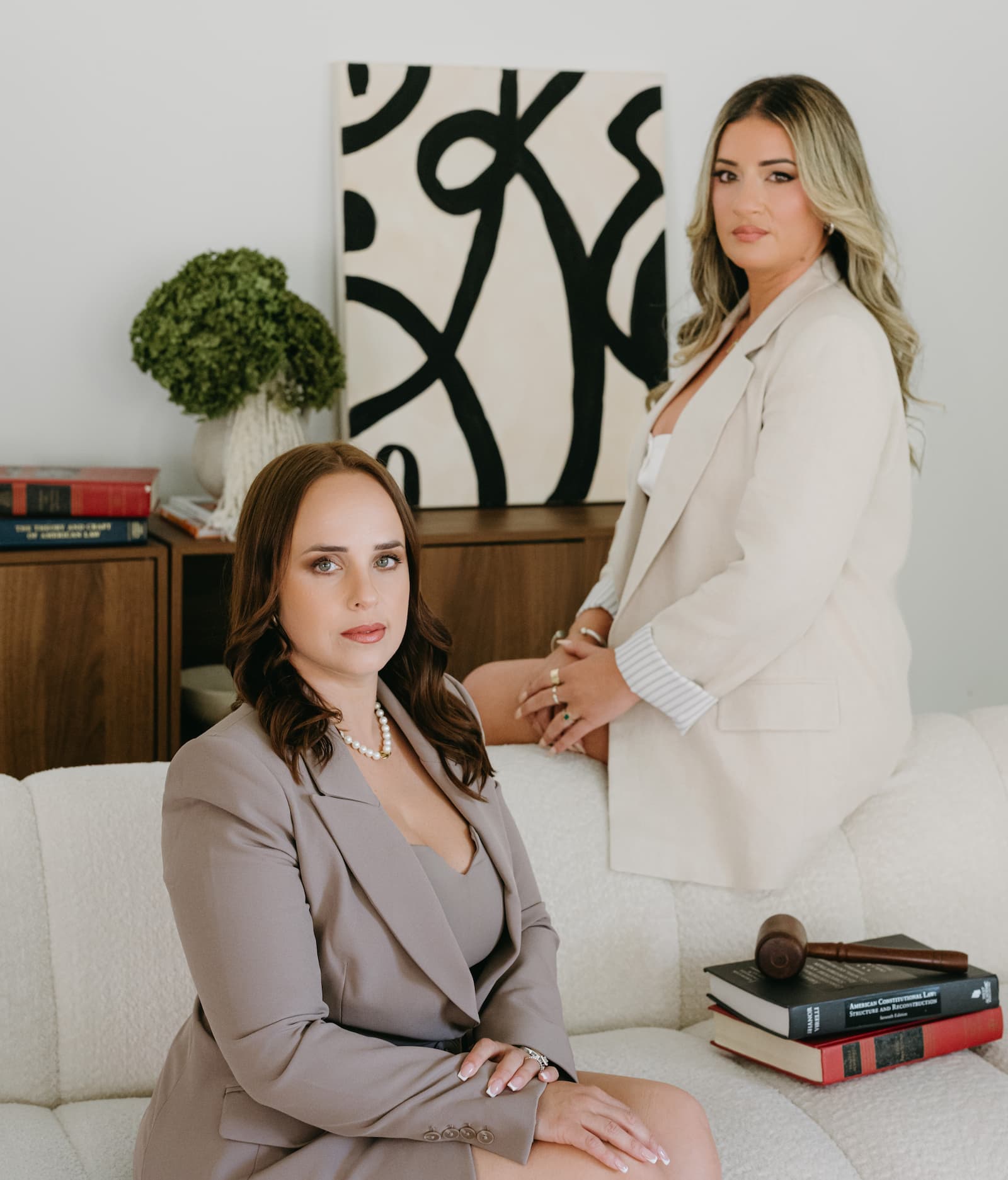 Attorneys Claudia Perez and Ana Guerra at work